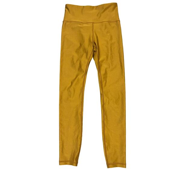 Athleta Elation 7/8 Leggings Golden High Waist Activewear - Picture 1 of 4
